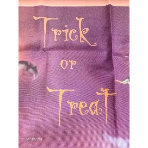 Halloween Jack-O-Lantern 27x37 Garden Flag Yard Banner Trick Treat Witches Decor - Picture 6 of 6